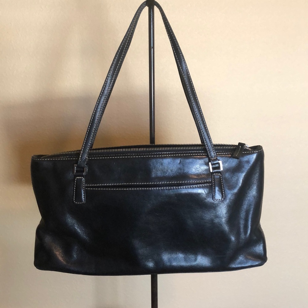 Nordstrom Black Leather Satchel